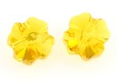 Swarovski, clover bead, sunflower, 12mm - x2