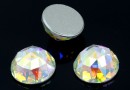 Swarovski, rose cut cabochon,  aurora borealis, 12mm - x1