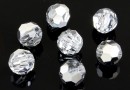 Swarovski, faceted round bead, comet argent light, 4mm - x10