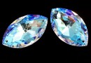 Swarovski, marquise link, blue aurora borealis, 38mm - x1