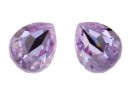 Swarovski drop fancy, purple, 8x6mm - x2