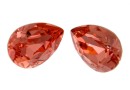 Swarovski drop fancy, peach rose, 8x6mm - x2