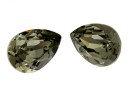 Swarovski drop fancy, black diamond, 8x6mm - x2