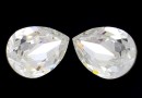 Swarovski drop fancy, crystal, 18x13mm - x1