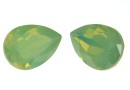 Swarovski drop fancy, chrysolite opal 14x10mm - x1