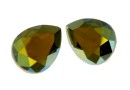 Swarovski drop fancy, iridescent green, 14x10mm - x1