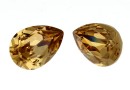 Swarovski drop fancy, light colorado topaz, 14x10mm - x1