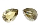 Swarovski drop fancy, silver shade, 14x10mm - x1