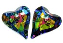 Swarovski, heart pendant Wild heart, vitrail medium, 17mm - x1