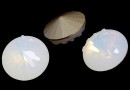Swarovski, sea urchin fancy rivoli, white opal, 14mm - x1