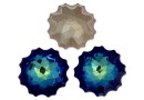 Swarovski, rivoli jellyfish fancy , bermuda blue, 14mm - x1