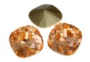 Swarovski, square fancy, light peach, 10mm - x1