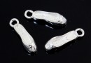 Pendant, ballet shoe, 925 silver, 14.5mm  - x1