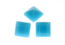 Swarovski, fancy chaton square, turquoise, 3mm - x10