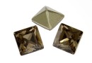 Swarovski, fancy chaton square, greige, 3mm - x10