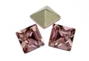 Swarovski, fancy chaton square, antique pink, 6mm - x6