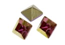 Swarovski, fancy chaton square, lilac shadow, 6mm - x6