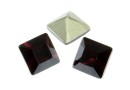 Swarovski, fancy chaton square, burgundy, 6mm - x6