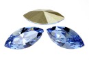 Swarovski navette, fancy chaton, light sapphire, 6mm - x6