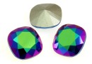 Swarovski, square fancy, scarabaeus green, 12mm - x1