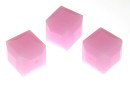 Swarovski, cube bead, rose alabaster, 4mm - x2