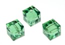 Swarovski, cube bead, erinite, 6mm - x2