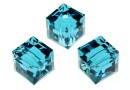 Swarovski, cube bead, indicolite, 8mm - x1