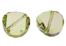 Swarovski, twist bead, luminous green, 14mm - x1