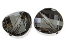 Swarovski, twist bead, silver night, 14mm - x1