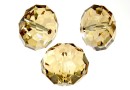 Swarovski, briolette bead, golden shadow, 8mm - x2