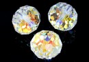 Swarovski, briolette bead LH, aurora borealis, 12mm - x1