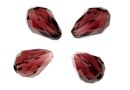 Swarovski, drop bead, burgundy, 9x6mm - x2