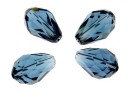 Swarovski, drop bead, montana, 10.5mm - x2