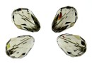 Swarovski, drop bead, black diamond, 10.5mm - x2