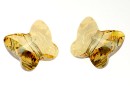 Swarovski, butterfly bead, golden shadow, 8mm - x2