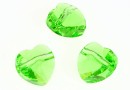 Swarovski, heart bead, peridot, 10mm - x2