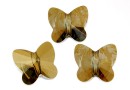 Swarovski, butterfly bead, bronze shade, 12mm - x1