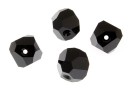 Swarovski, graphic cube bead, jet, 8mm - x1