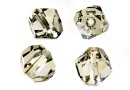 Swarovski, graphic cube bead, silver shade, 8mm - x1