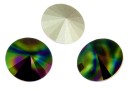 Swarovski, rivoli, rainbow dark, 8mm - x2