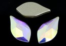 Swarovski, flame cabochon, aurora borealis, 14mm - x1