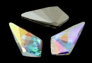 Swarovski, fancy kite, aurora borealis, 14x7mm - x1