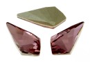 Swarovski, fancy kite, antique pink, 14x7mm - x1