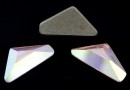 Swarovski, triangle alpha cabochon, aurora borealis, 12mm - x1