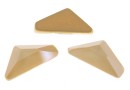 Swarovski, triangle alpha cabochon, ivory cream, 12mm - x1