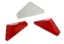 Swarovski, triangle alpha cabochon, light siam, 12mm - x1