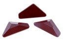 Swarovski, triangle alpha cabochon, dark red, 12mm - x1