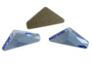 Swarovski, triangle alpha cabochon, light sapphire, 12mm - x1