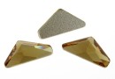 Swarovski, triangle alpha cabochon, light colorado topaz, 12mm - x1