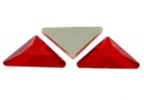 Swarovski, triangle gamma cabochon, light siam, 10mm - x1